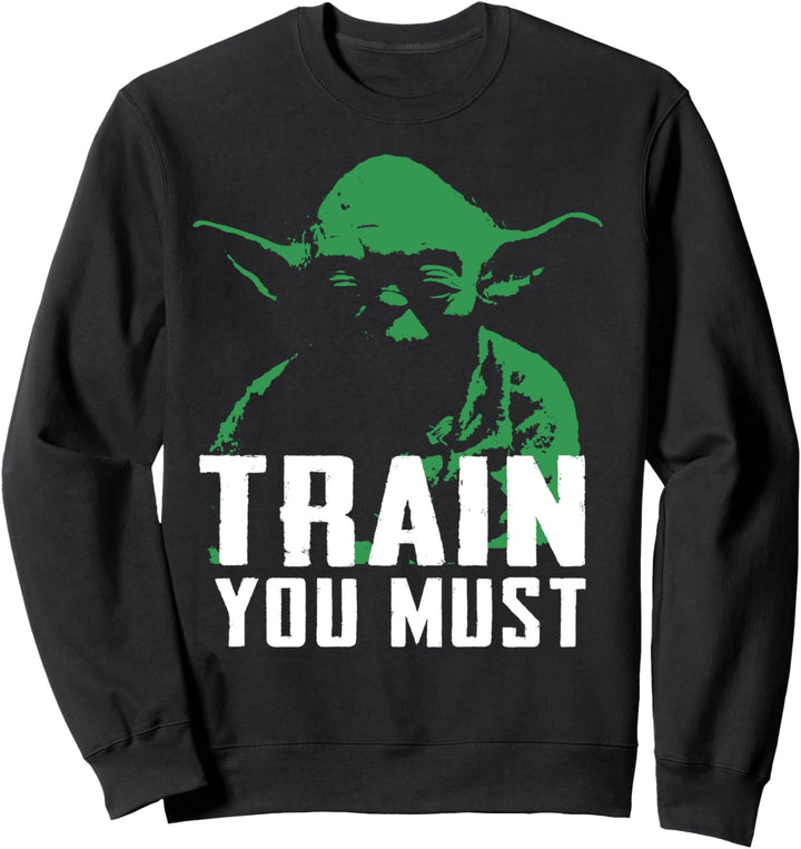Star Wars Yoda Train You Must Two Tones Portrait Sweatshirt