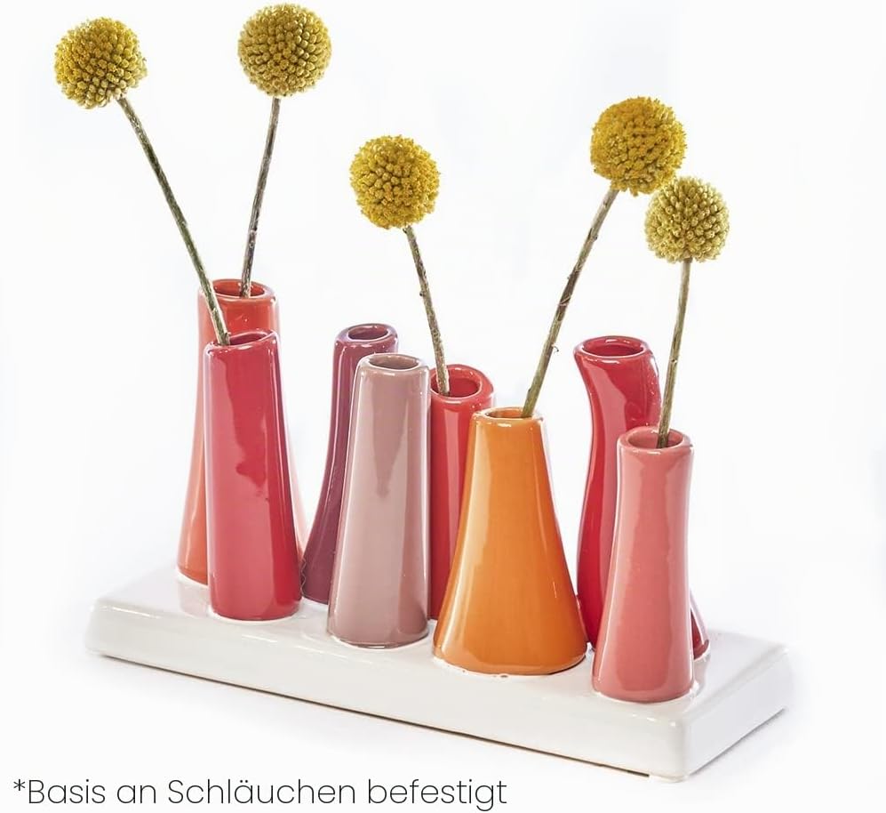 Chive – Pooley 2, Einzigartige rechteckige Keramik-Blumenvase, kleine Knospen-Vase, dekorativ, für Z