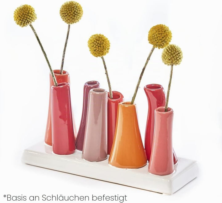 Chive – Pooley 2, Einzigartige rechteckige Keramik-Blumenvase, kleine Knospen-Vase, dekorativ, für Z