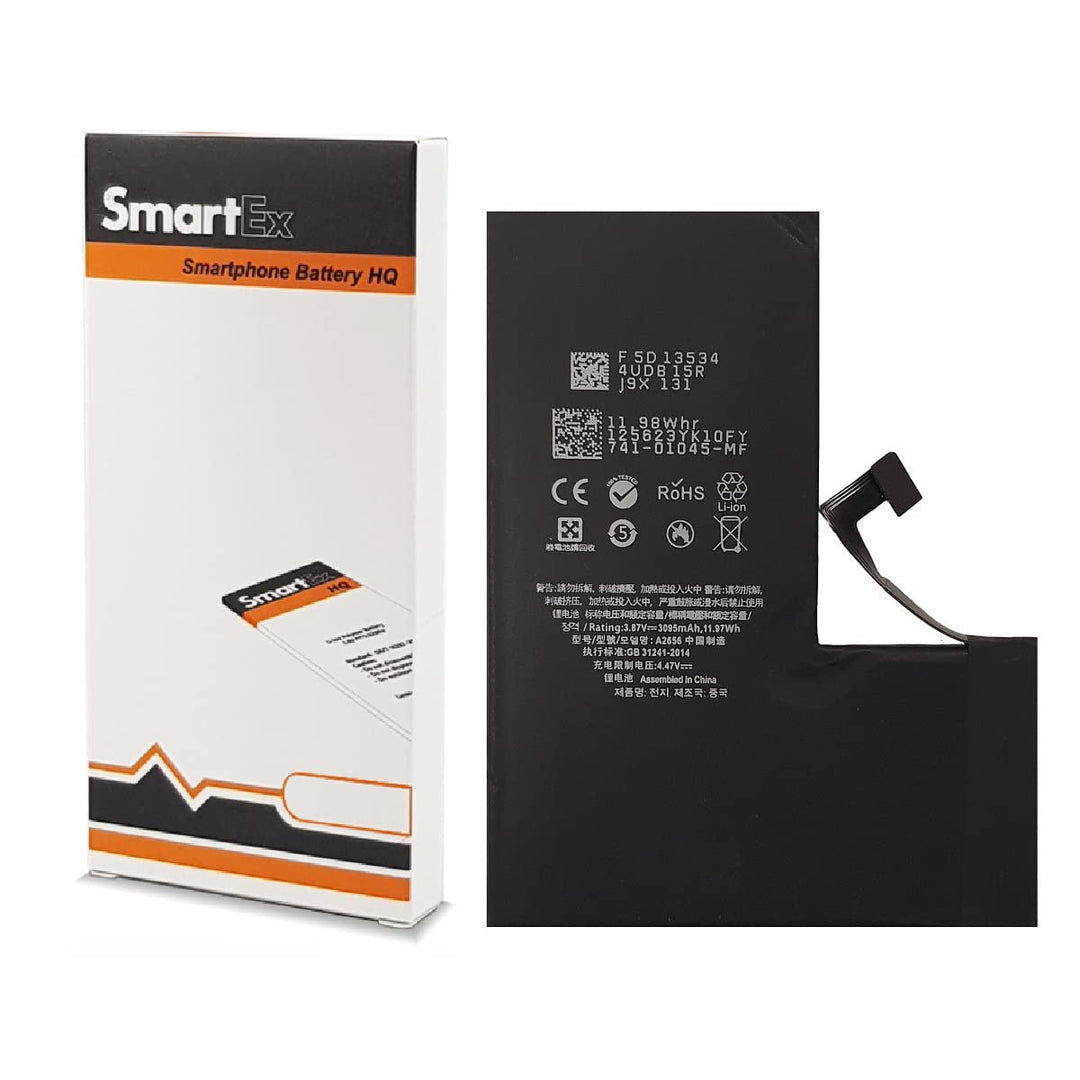 Smartex® Li-Ion Ersatz Akku/Batterie kompatibel mit iPhone 13 Pro | 3095 mAh | Akku ohne Ladezyklen