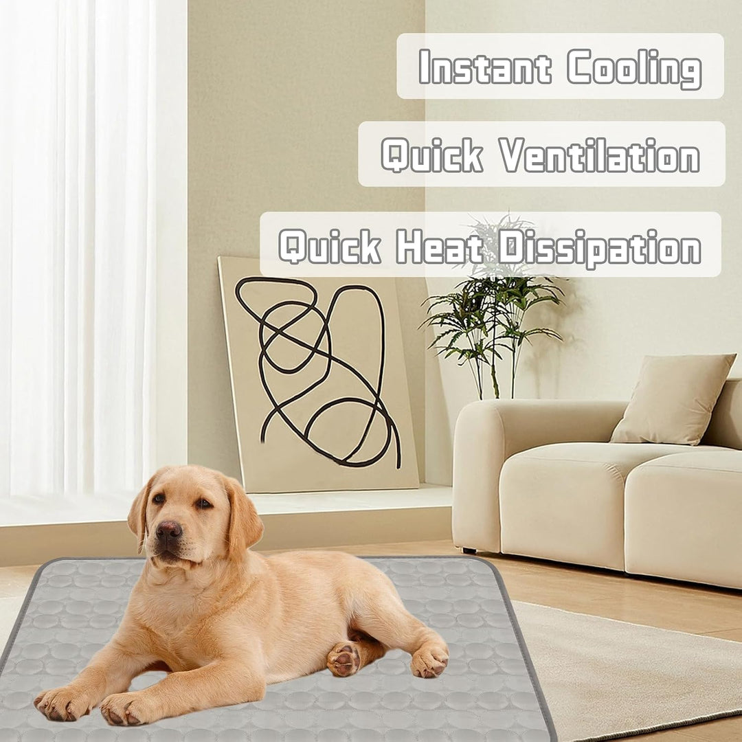 Kühlmatte für Hunde 70x100cm, Selbstkühlende Kühldecke Hund für Katzen und Hunde, rutschfeste Hundem
