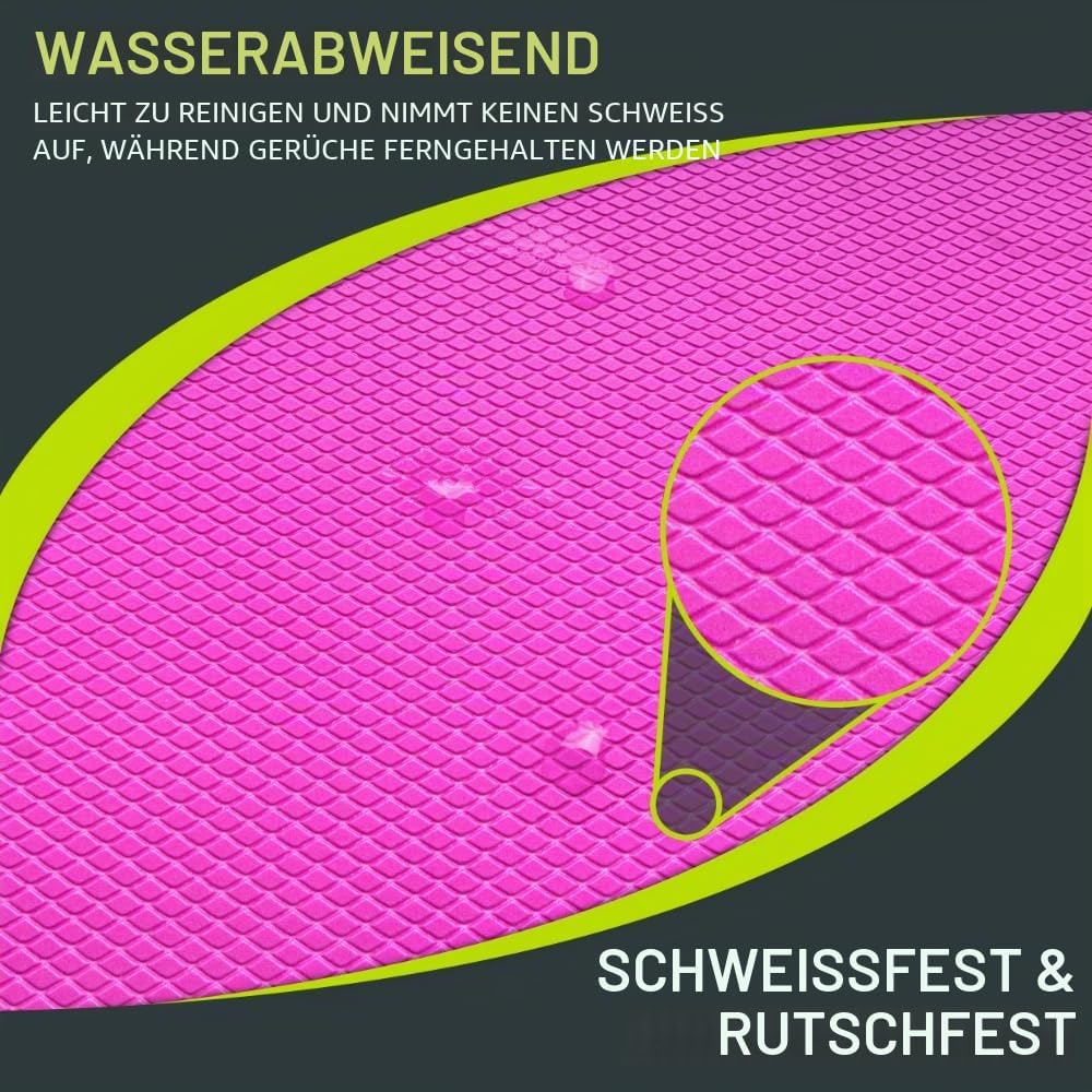 ProsourceFit Übung Balance Pad - Rutschfeste gepolsterte Schaumstoffmatte & Knieschoner für Fitness