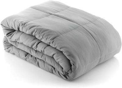 Gewichtsdecke 7kg in grau für erholsamen Schlaf | Therapie-Decke Erwachsene 120x180 cm flauschig | S