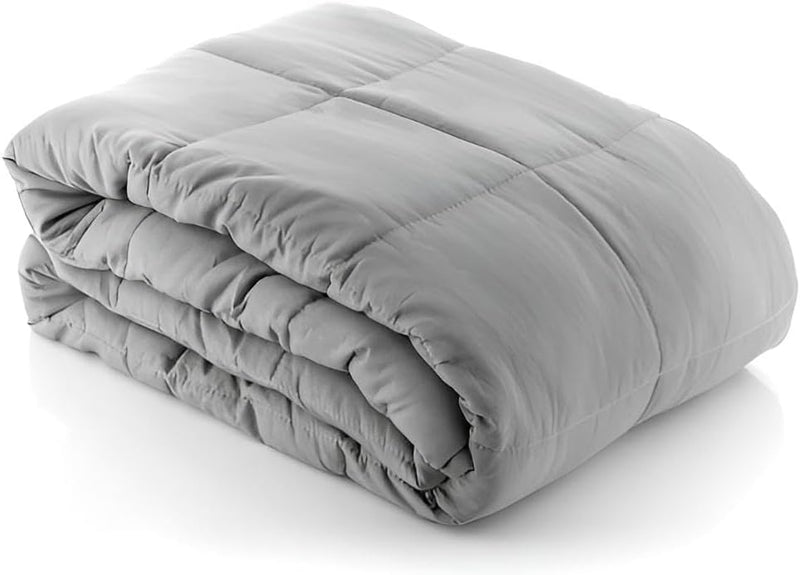 Gewichtsdecke 7kg in grau für erholsamen Schlaf | Therapie-Decke Erwachsene 120x180 cm flauschig | S