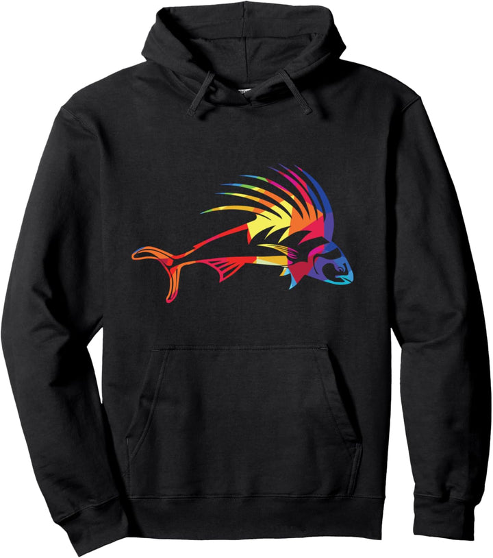 Fische I Bunter Hahnenfisch I Cooles Fisch Pullover Hoodie