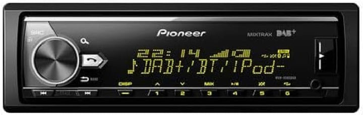 Pioneer MVH-X580DABAN inkl. DAB-Antenne, 1DIN Autoradio mit DAB+, RGB, deutsche Menüführung, Bluetoo