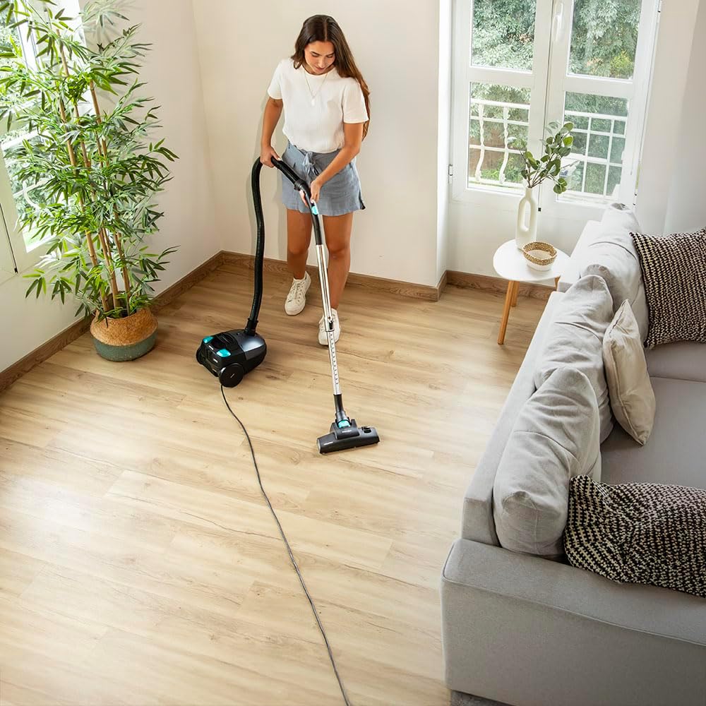 Cecotec Bodenstaubsauger mit Beutel 2L Conga Powerbag 2000 Compact Plus. 800W, Hochleistungsfilterun