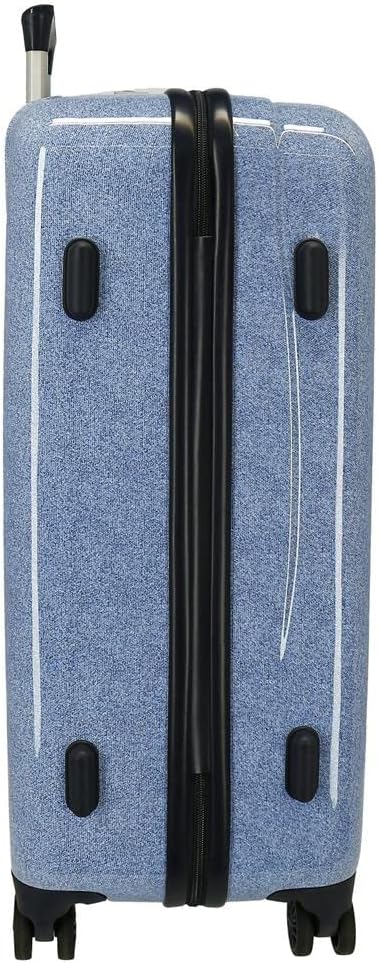 Enso Together Growing Koffer-Set, blau, 55/68 cm, starr, ABS-Kombinationsverschluss, seitlich, 104 l