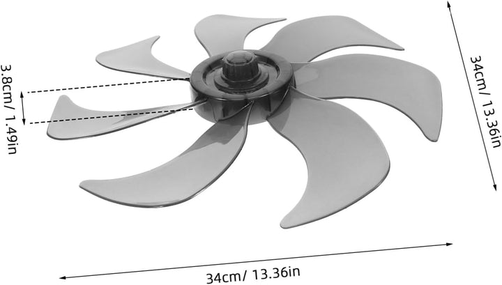 WOONEKY Lüfterblätter Design Ersatzteile Für Tischventilator Und Standventilator Leise Und Langlebig
