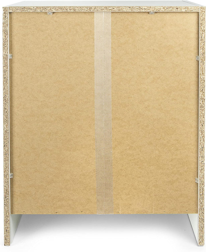 Leomark Moderner weiss Schrank - Roma - Kinderzimmermöbel, Kleiderschränk, Kommode, höhenverstellbar
