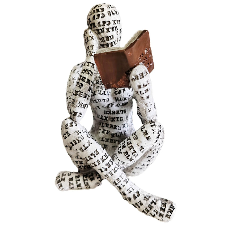 PIGPIGFLY Leserstatue,Deko Figuren,Deko Wohnzimmer,Home Store Dekoration, Leser,Modern Abstract Kuns