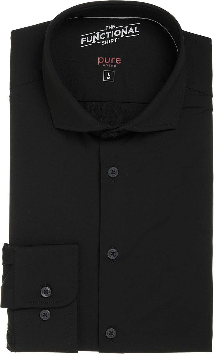 pure h. tico Herren Hemd 38 Schwarz, 38 Schwarz