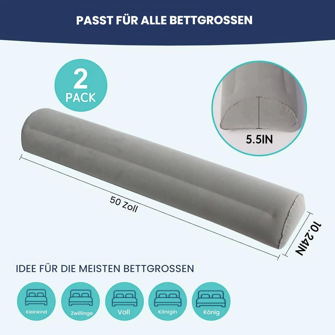 2er-Pack Aufblasbar Bettgitter Rausfallschutz Bettschutzgitter Bett Geeignet für Alle Betten, Mobile