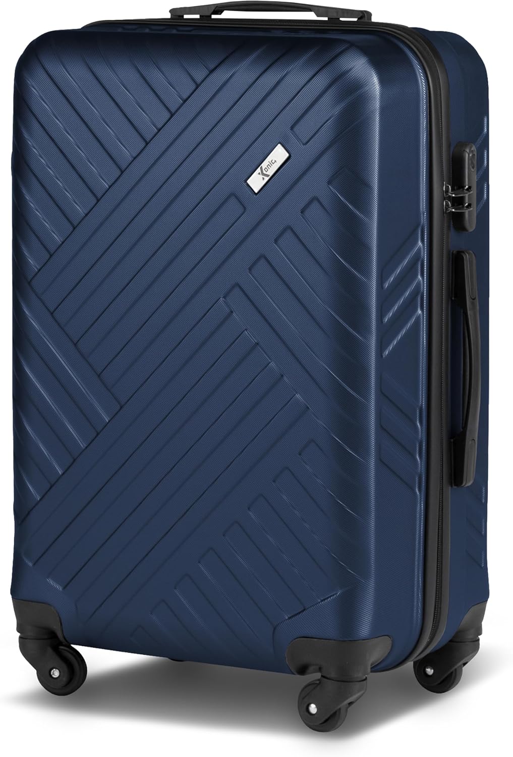 Xonic Design Reisekoffer - ABS Hartschalen Koffer mit 360° Leichtlauf-Rollen - hochwertiger Trolley