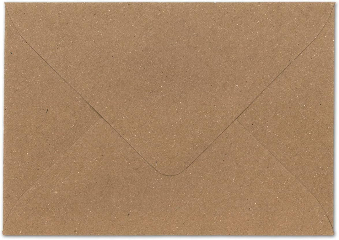 150 x Kraftpapier Umschläge DIN C5 Braun - 22,5 x 15,7 cm ohne Fenster 120 g/m² - Vintage Briefumsch