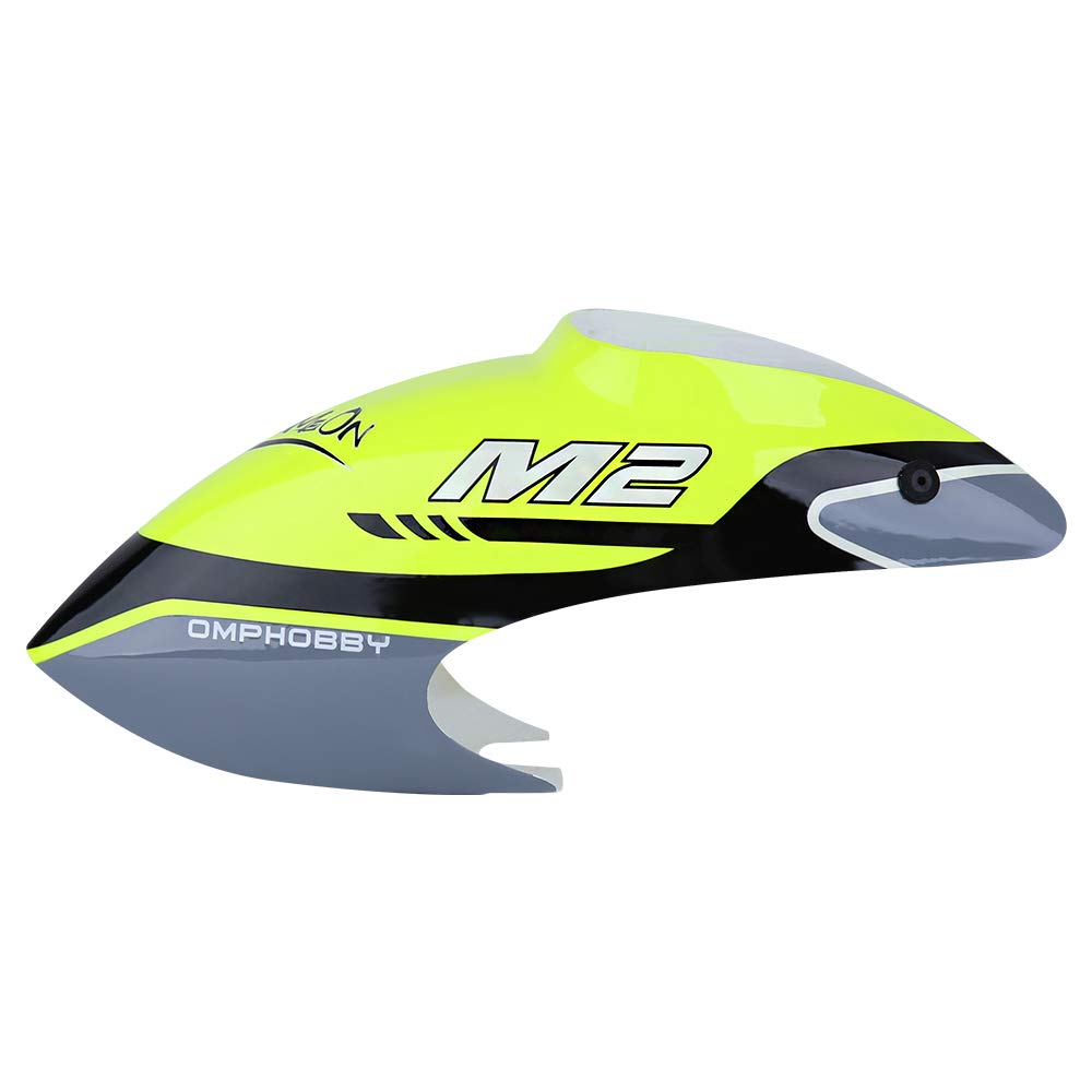 OMPHOBBY M2 Hubschrauber Teile Kabinenhauben-Set-Racing Gelb OSHM2041 Original Ersatzteil für OMP Ho