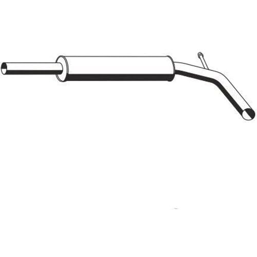 Mittelschalldämpfer Auspuff Mitteltopf original ERNST (121101) Länge: 930mm