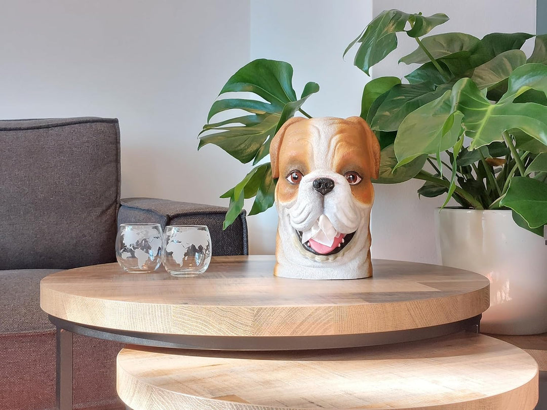 Rotary Hero Bulldogge Taschentuchbox Taschentuchspender Kosmetiktücher Box - Badezimmer Deko - 21x16