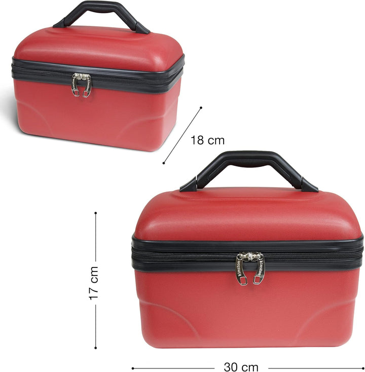 KINSTON Kosmetik- und Kulturtasche, Hartschalen-Vanity mit Griff, Reise-Organizer, Aufbewahrungsbox