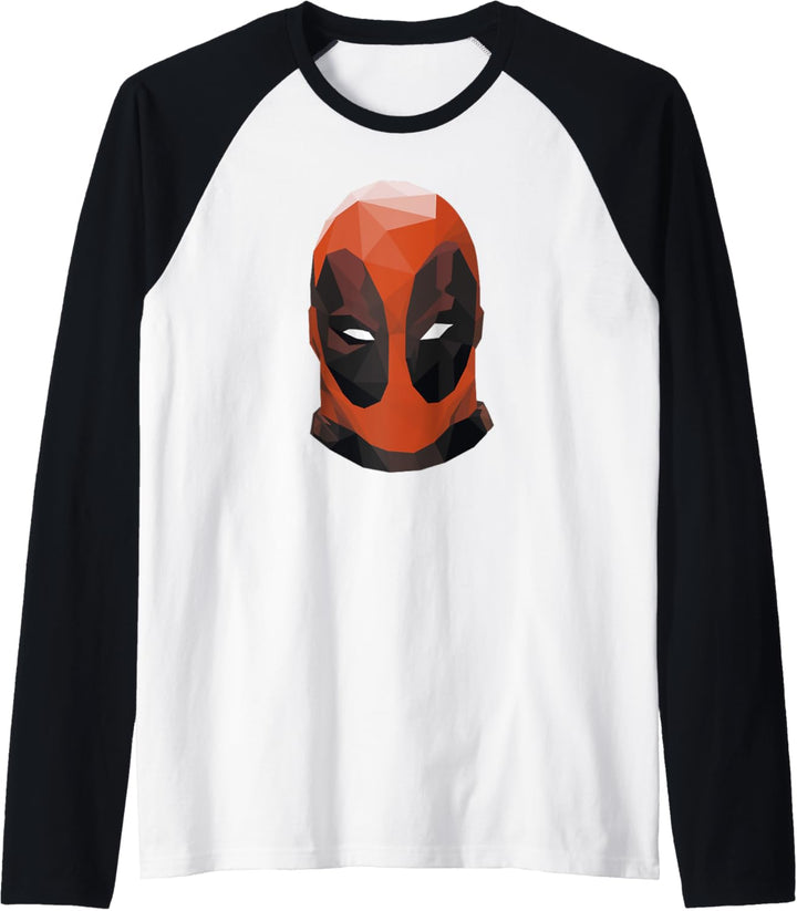 Marvel Geometric Deadpool Mask Raglan