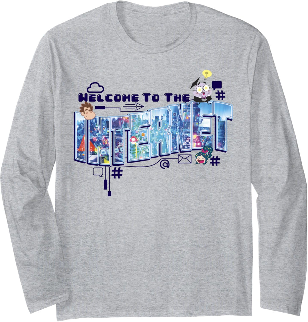 Disney Wreck-It Ralph Welcome To The Internet Langarmshirt