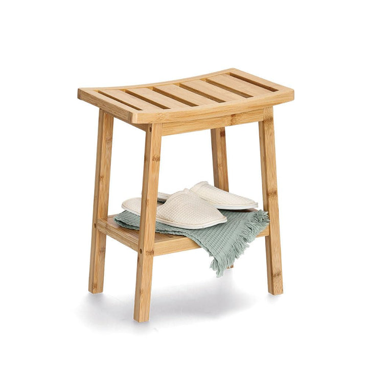 Zeller 18982 Hocker m. Ablage, Bambus