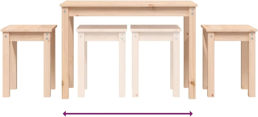 Tidyard Satztische 3 STK.Tischset Beistelltisch Satztisch-Set Tisch Seitentisch TeetischKaffeetisch