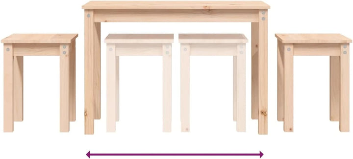 Tidyard Satztische 3 STK.Tischset Beistelltisch Satztisch-Set Tisch Seitentisch TeetischKaffeetisch