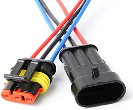 Way Auto Wasserdichter elektrischer Steckverbinder, 3pin Stecker Autoelektrischer Kabelverbinder mit