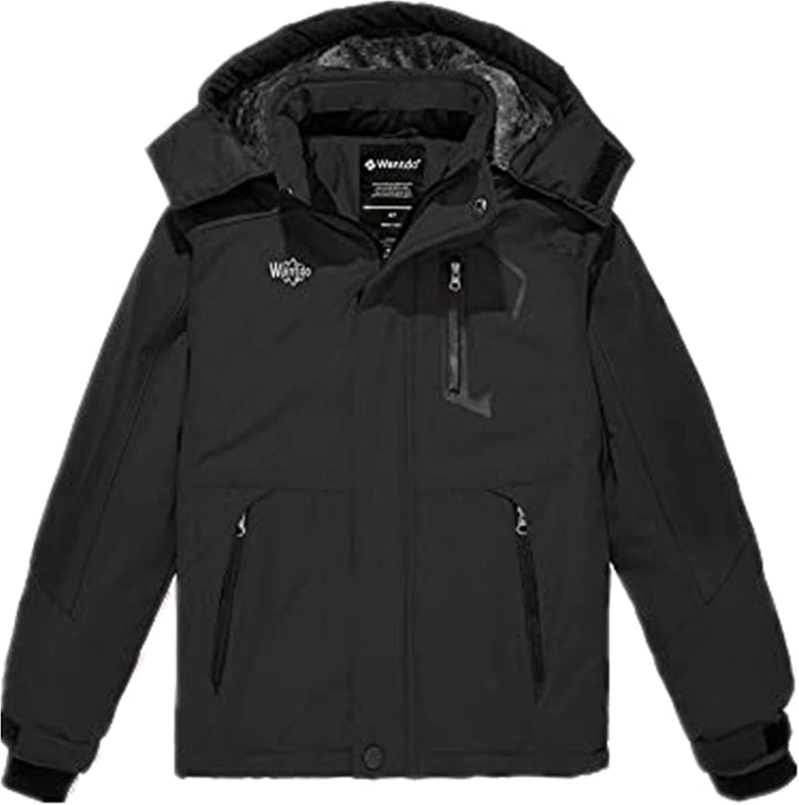 Wantdo Jungen Berg Ski Jacke Warmer Winter Fleece Mäntel Wasserdichter Atmungsaktive Jacke Outdoor K