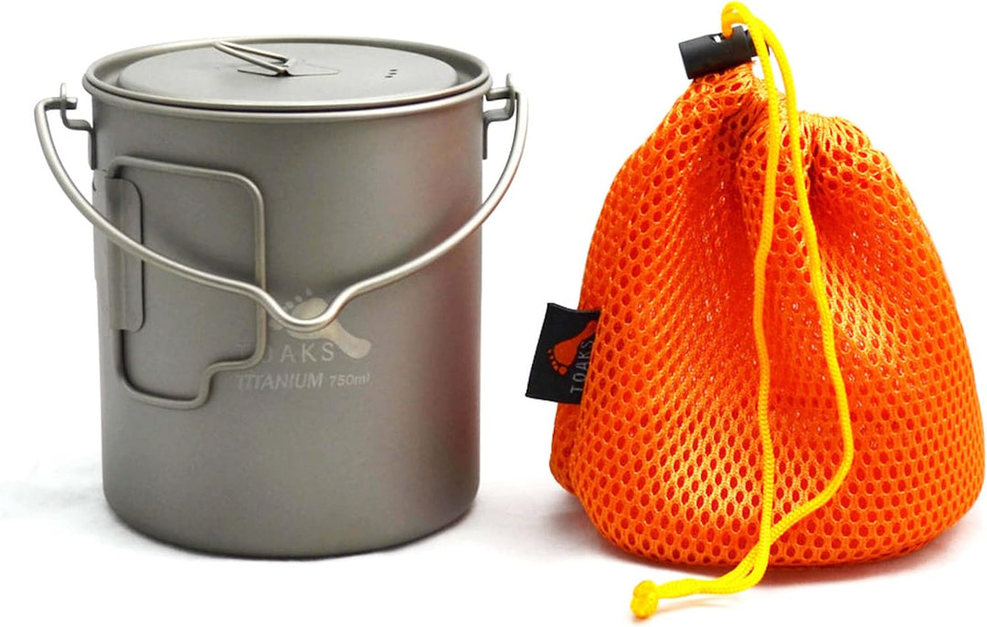 TOAKS Titanium Pot with Bail Handle, 750 ml