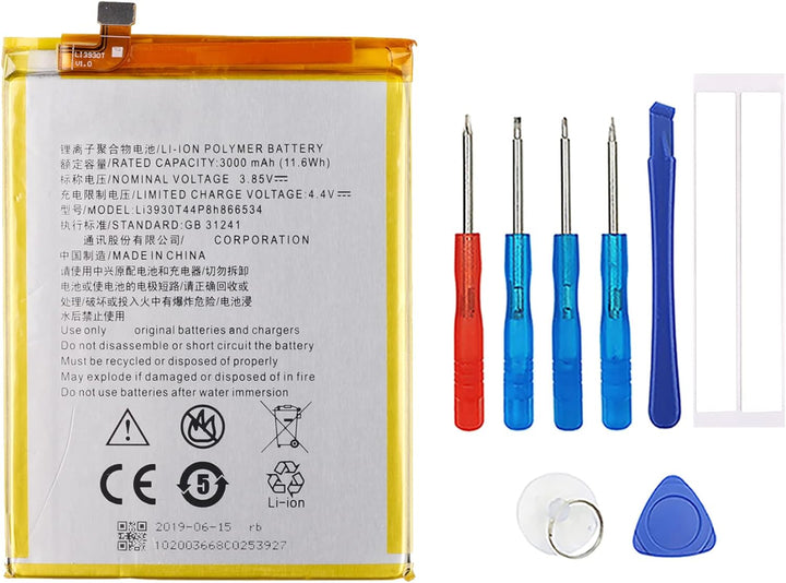 Swark Akku Li3930T44P8h866534 Kompatibel mit ZTE Blade V7 Max Blade V7 Max Dual SIM with Tools