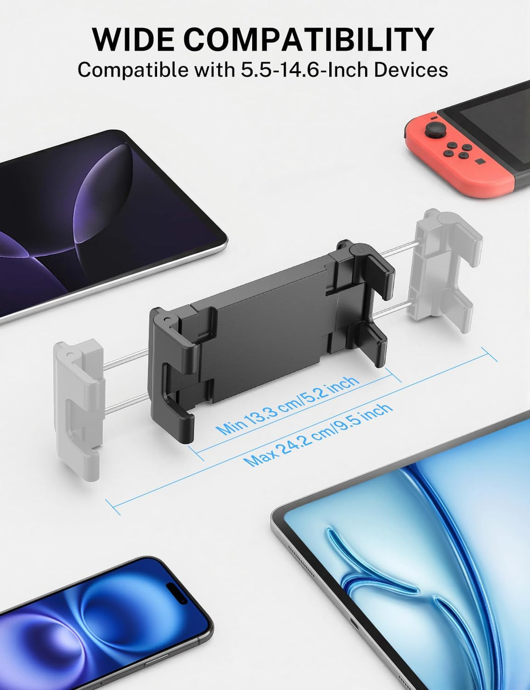 PLDHPRO Tablet Halterung Auto Vorne, Tablethalterungen Auto für LKW Armaturenbrett &amp; Windschutzschei