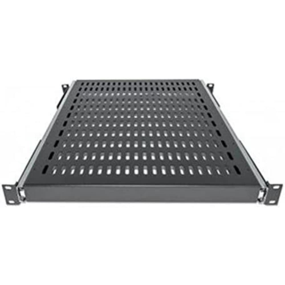 Intellinet 19" Ausziehbarer Fachboden 1 HE 600 mm tiefe ( Ablagefläche 350mm ) schwarz 712613 schwar