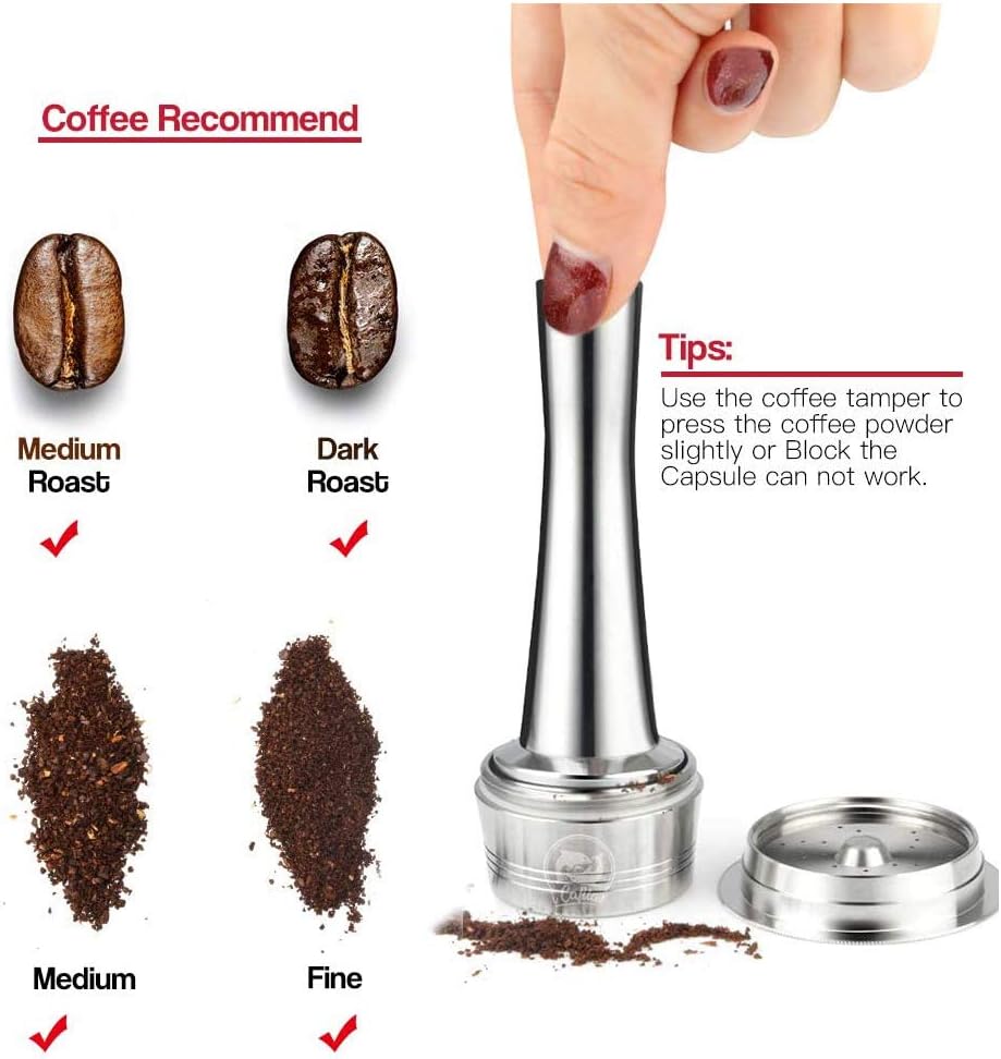 Wiederbefüllbare Illy Kaffeekapsel aus Edelstahl zum Nachfüllen,Edelstahl Filterkapsel für Illy X9 X