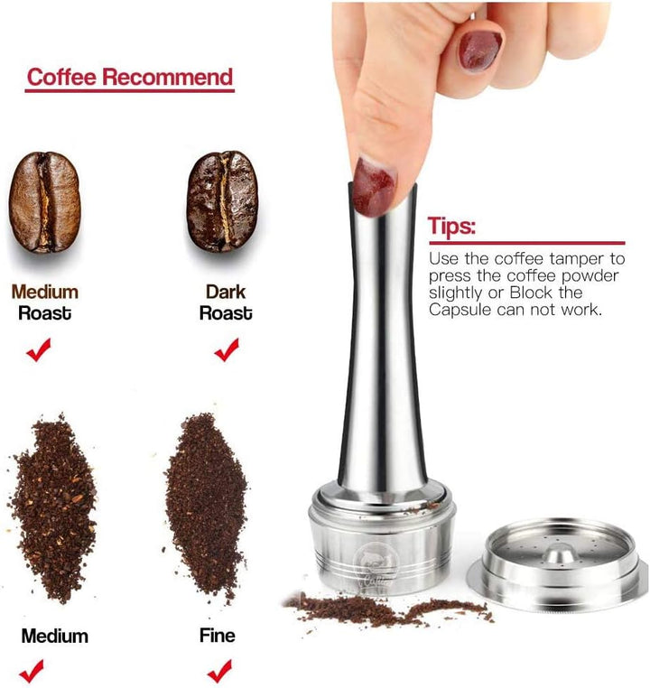 Wiederbefüllbare Illy Kaffeekapsel aus Edelstahl zum Nachfüllen,Edelstahl Filterkapsel für Illy X9 X