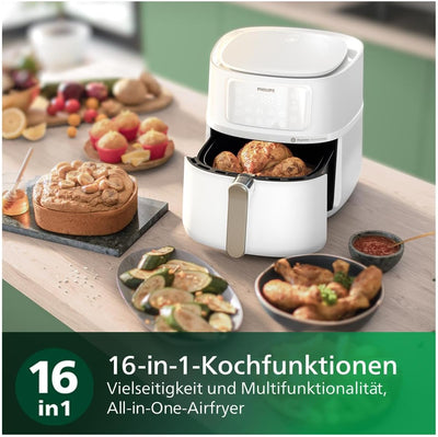 Philips Airfryer 5000-Serie XXL, 7,2L (1,4Kg) - 6 Portionen, 16-in-1 Airfryer, Wifi verbunden, 90% w