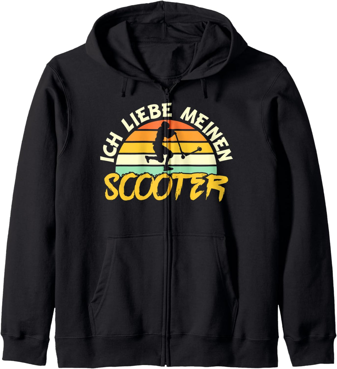 Scooter | Stunt Scooter Tretroller Retro Kapuzenjacke