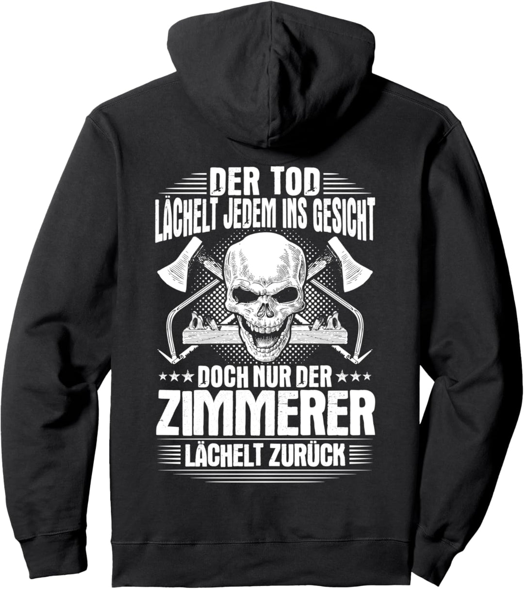 Zimmermann Lächeln Zimmerin Zimmerei Zimmerer Pullover Hoodie