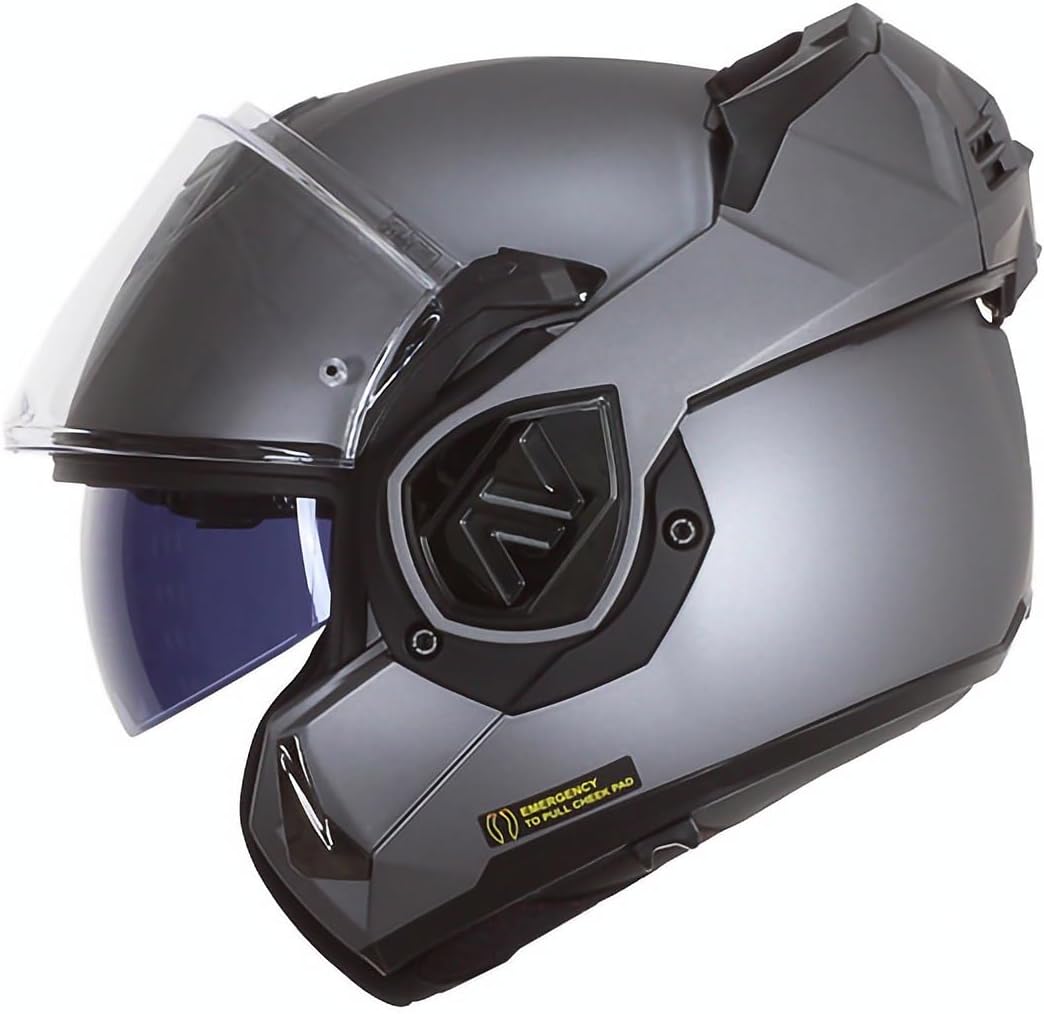 LS2, Modularhelme motorrad ADVANT solid mat titanium, XL XL Mat titanium, XL Mat titanium