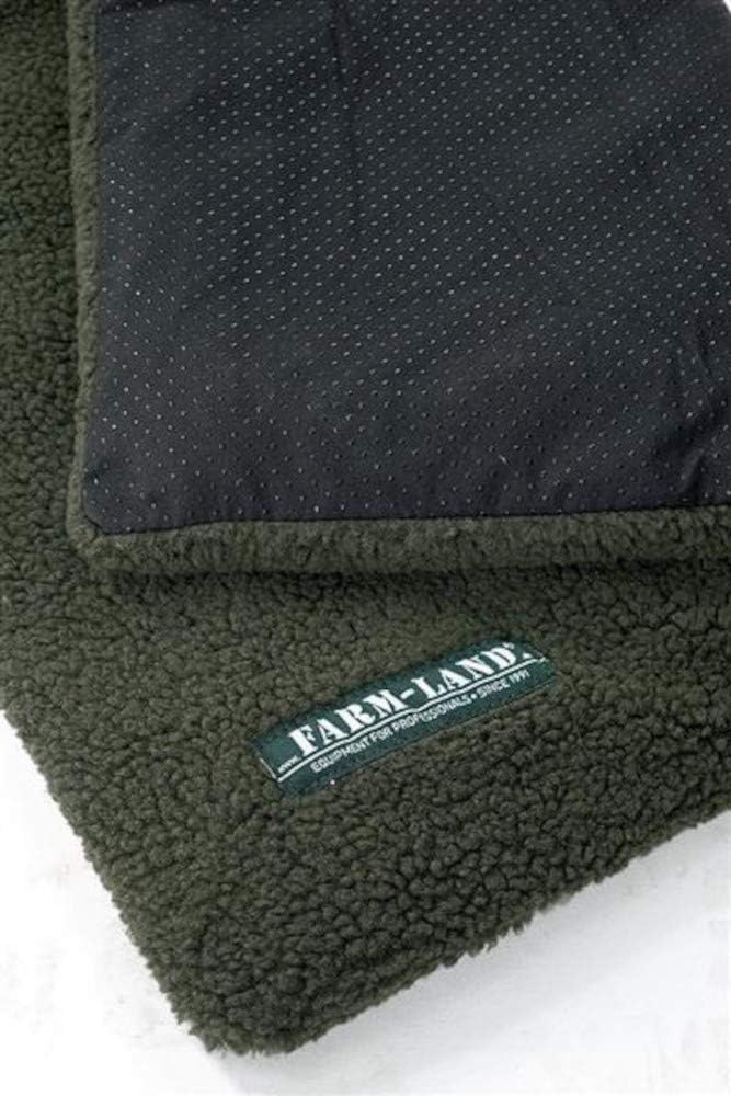 Farm-Land Hundedecke Hundebett PRO-THERMO Faserpelz 70x100 oliv