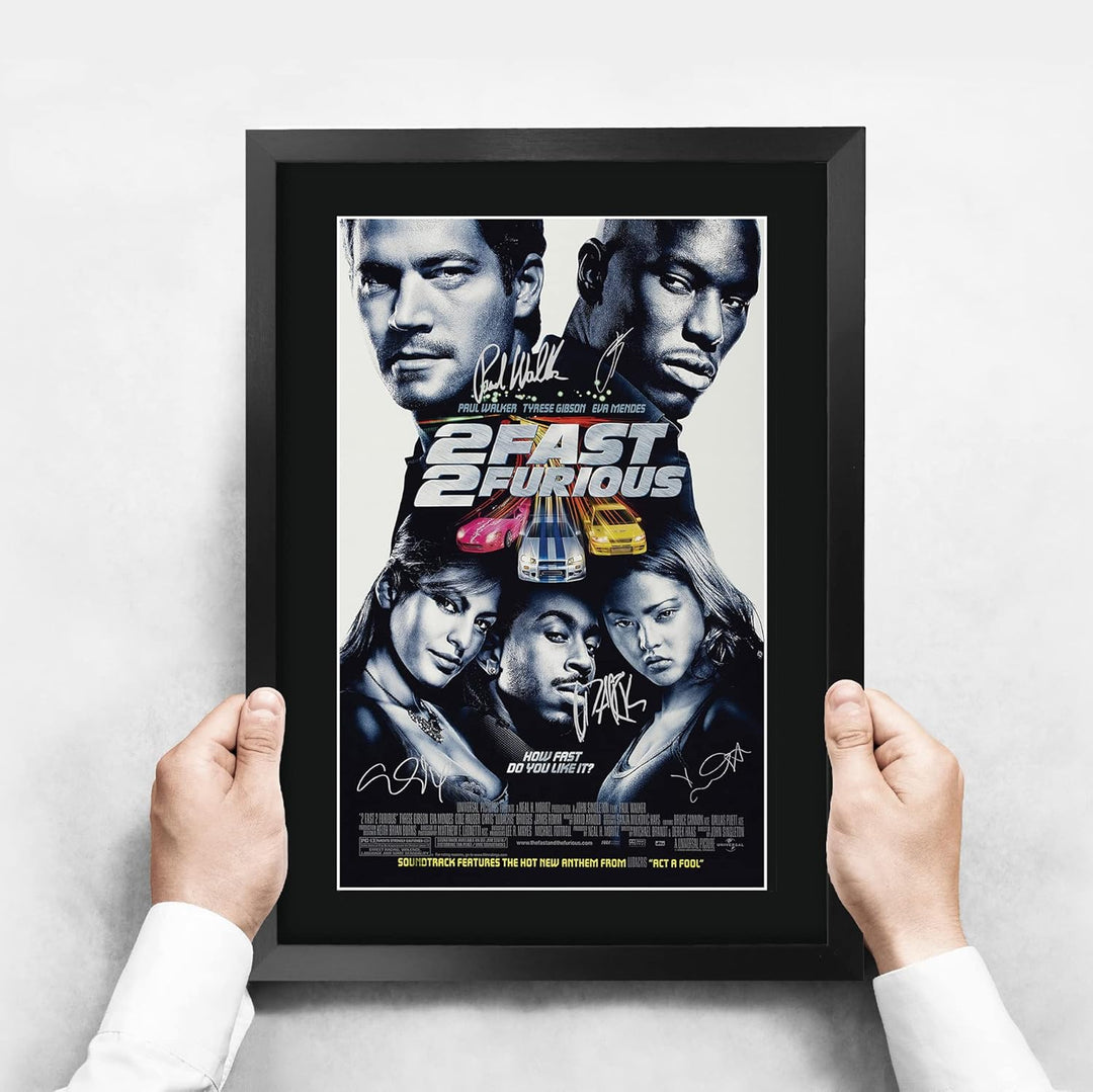 HWC Trading FR A3 2 Fast 2 Furious Paul Walker Geschenke gedrucktes Poster signiertes Autogramm Bild