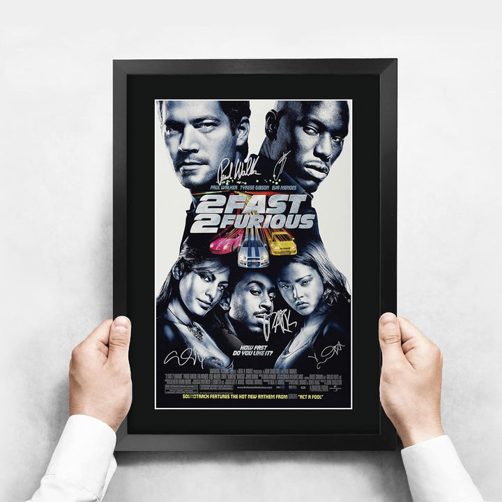 HWC Trading FR A3 2 Fast 2 Furious Paul Walker Geschenke gedrucktes Poster signiertes Autogramm Bild