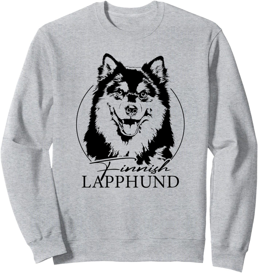 Finnischer Lapphund Hund Hunde Portrait Hundeportrait Hunde Sweatshirt