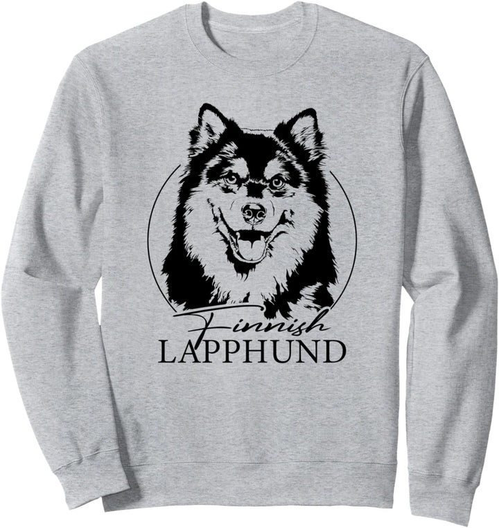 Finnischer Lapphund Hund Hunde Portrait Hundeportrait Hunde Sweatshirt