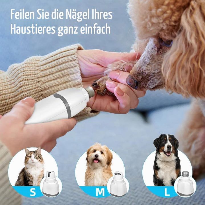 4 in 1 Leise Schermaschine Hund Katze,Leise Pfotentrimmer für Hunde,LCD-Anzeige Haarschneidemaschine