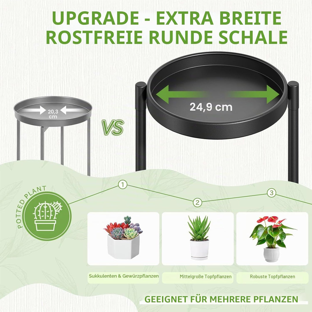 iDavosic.ly Pflanzenständer Metall Gross mit 7 Etagen, Blumenständer Pflanzenregal Blumenregal Indoo