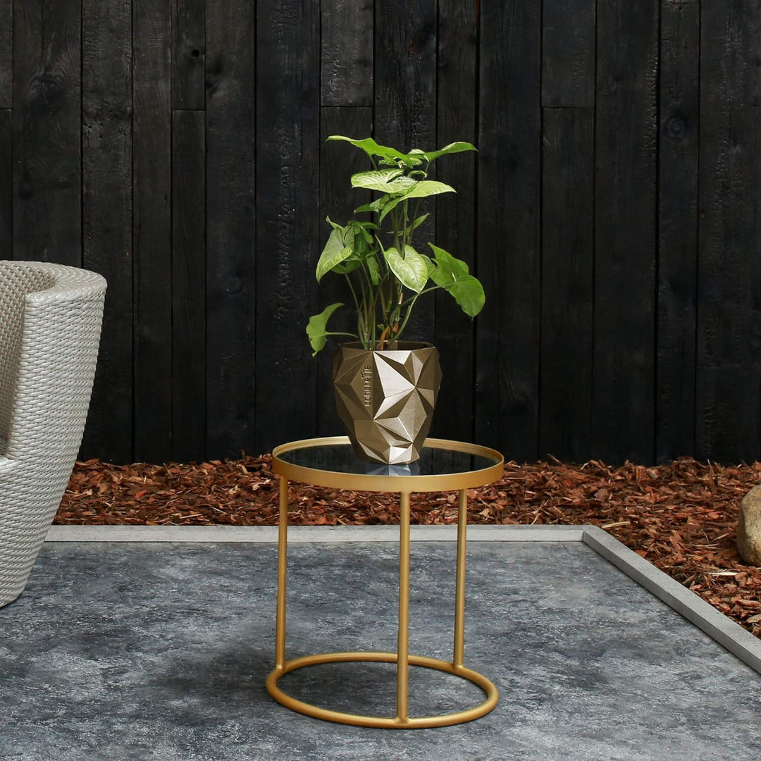 CONCRETTE Blumentopf Blumenkübel Zement-Pflanzkübel Übertopf aus Beton Geometric Ø 13 cm/Ø 19 cm/Ø 2
