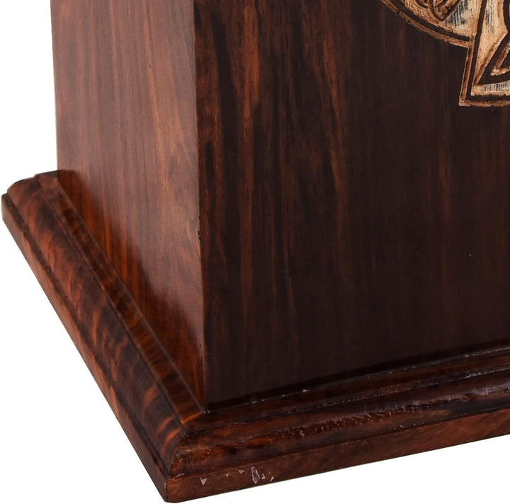 Rosewood Holzurne für menschliche Asche für Erwachsene – Handgefertigte Beerdigungsurne zur Aufbewah