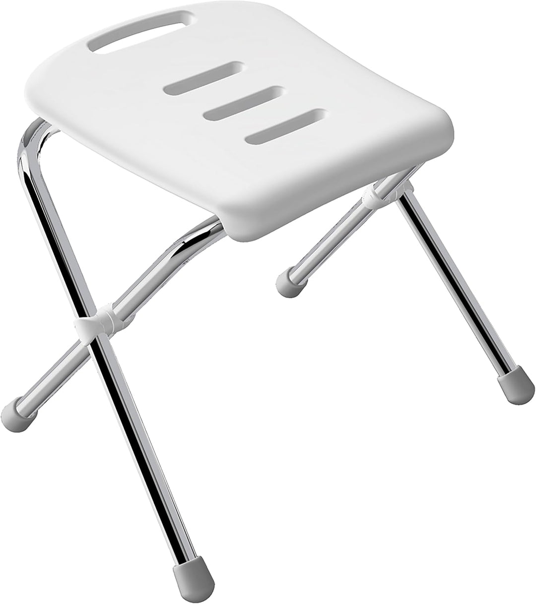 Spirella Vivawell Duschhocker Badhocker Duschklappsitz klappbar mit rutschhemmenden Füssen